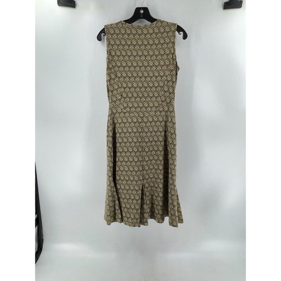 Old Navy Women's Brown Sleeveless Geometric Print Stretch Knit Dress Size Small - Picture 6 of 13